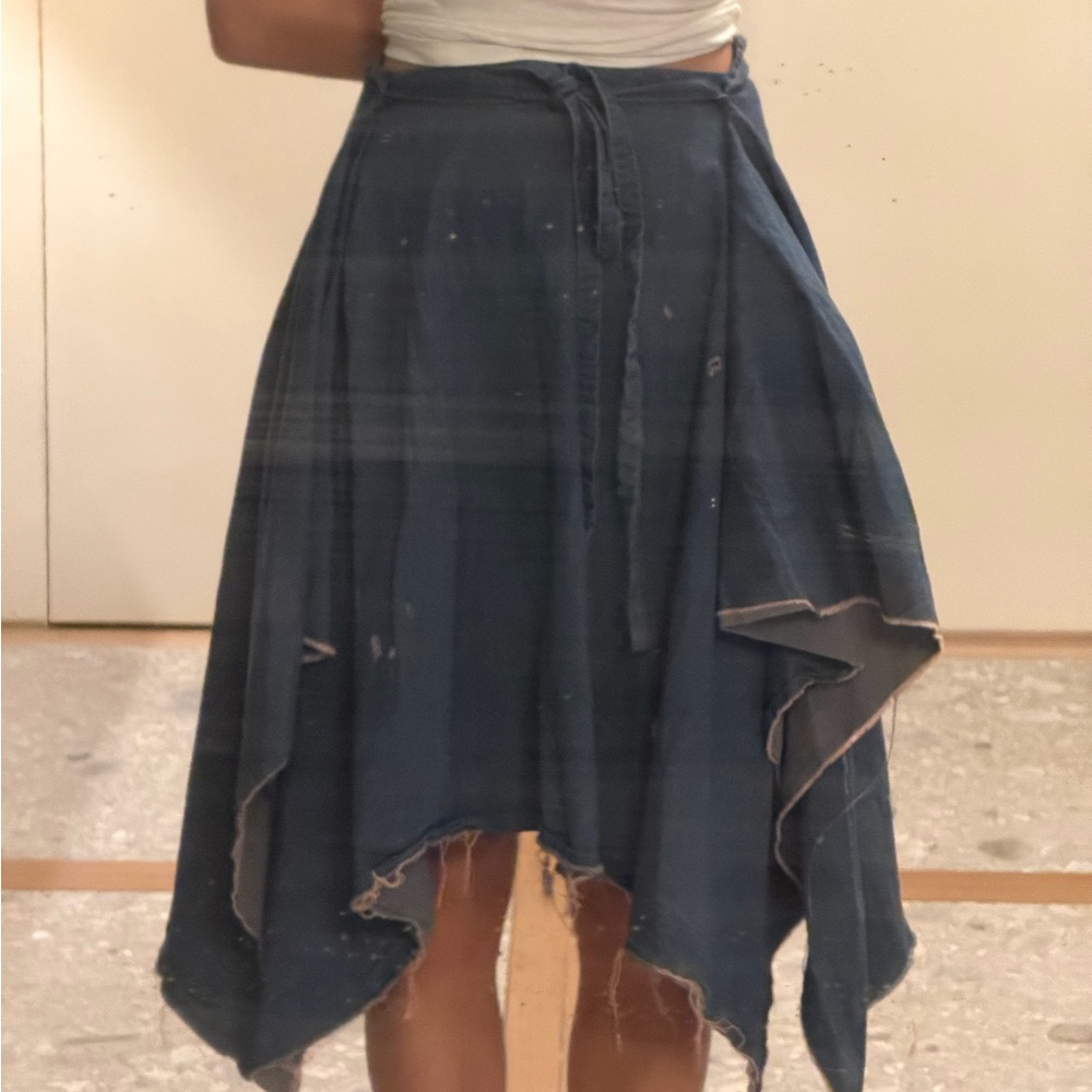 Vivienne Westwood Asymmetrical Dark Blue Skirt - Picture 3 of 8